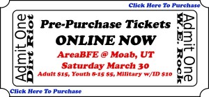 Moab Ticket dirt riot