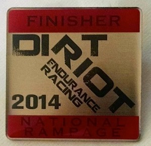 Dirt Riot Finishers Pin